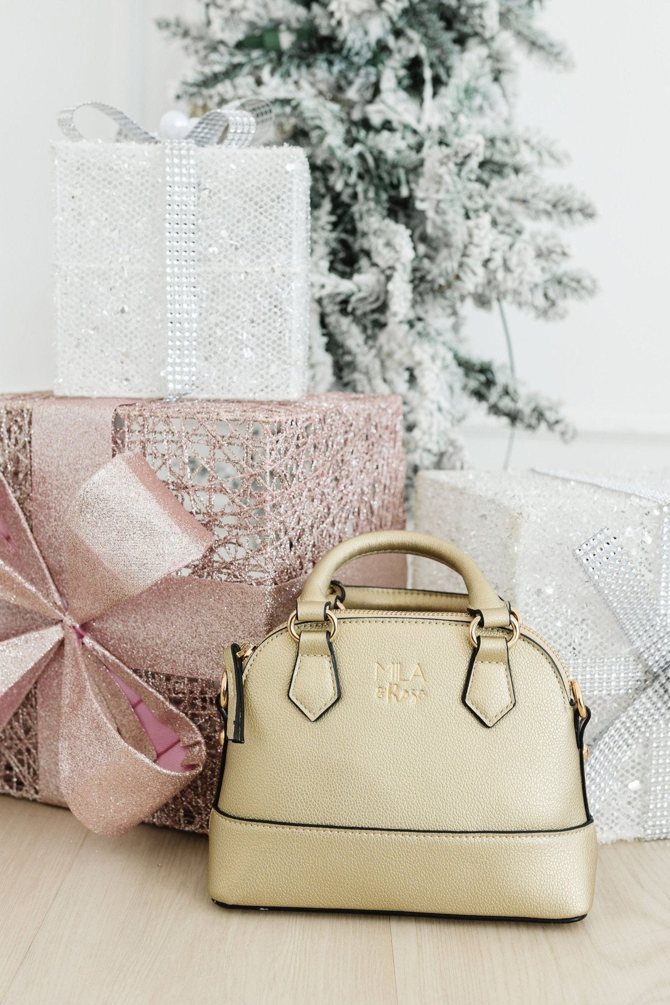 SALE Gold Metallic Girl's Crossbody Purse
