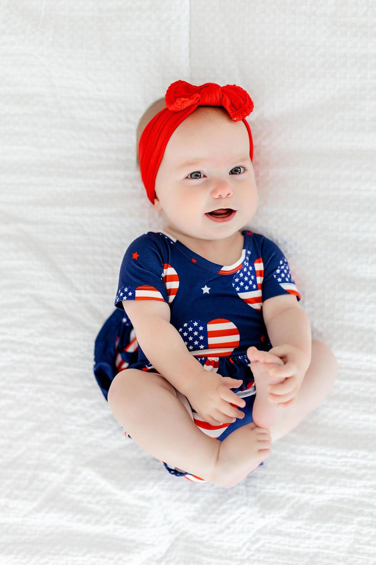 SALE I Heart the USA S/S Twirl Bodysuit