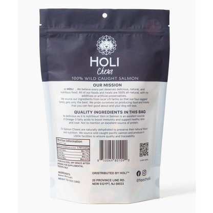 Salmon Skin Dental Chews for Dogs and Cats