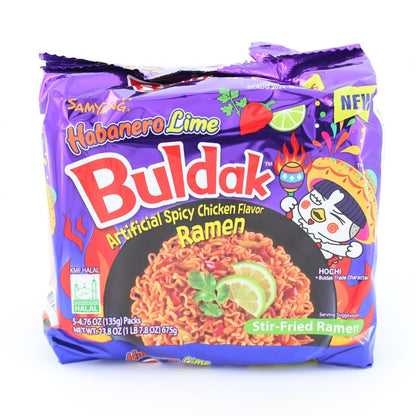 Samyang Carbonara Buldak Ramen Variety Chicken Flavor Spicy Korean Noodle 5 Packs