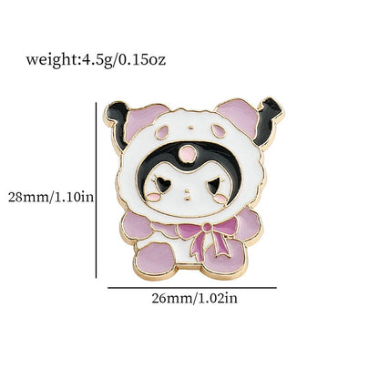 Sanrio Characters Enamel Pins - Hello Kitty, My Melody, Cinnamoroll, Kuromi