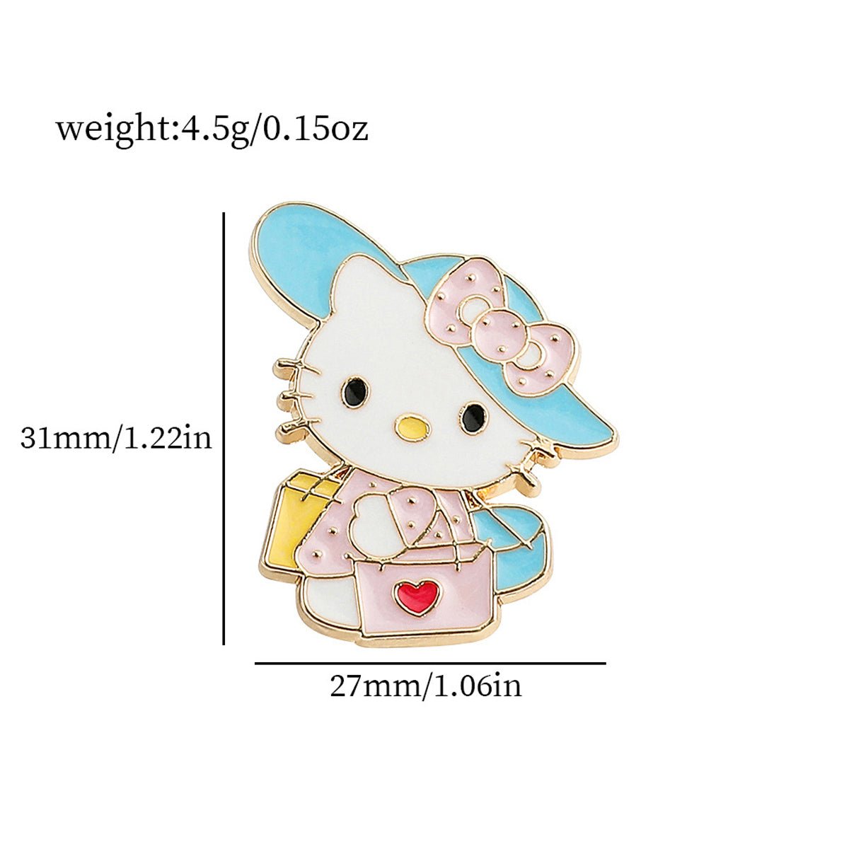 Sanrio Characters Enamel Pins - Hello Kitty, My Melody, Cinnamoroll, Kuromi