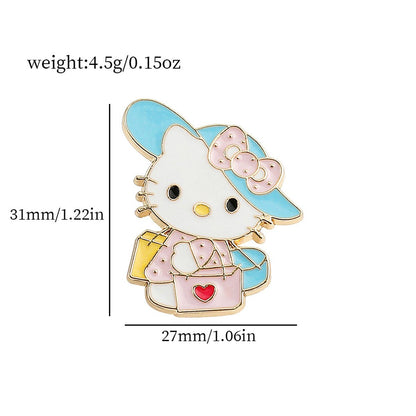 Sanrio Characters Enamel Pins - Hello Kitty, My Melody, Cinnamoroll, Kuromi