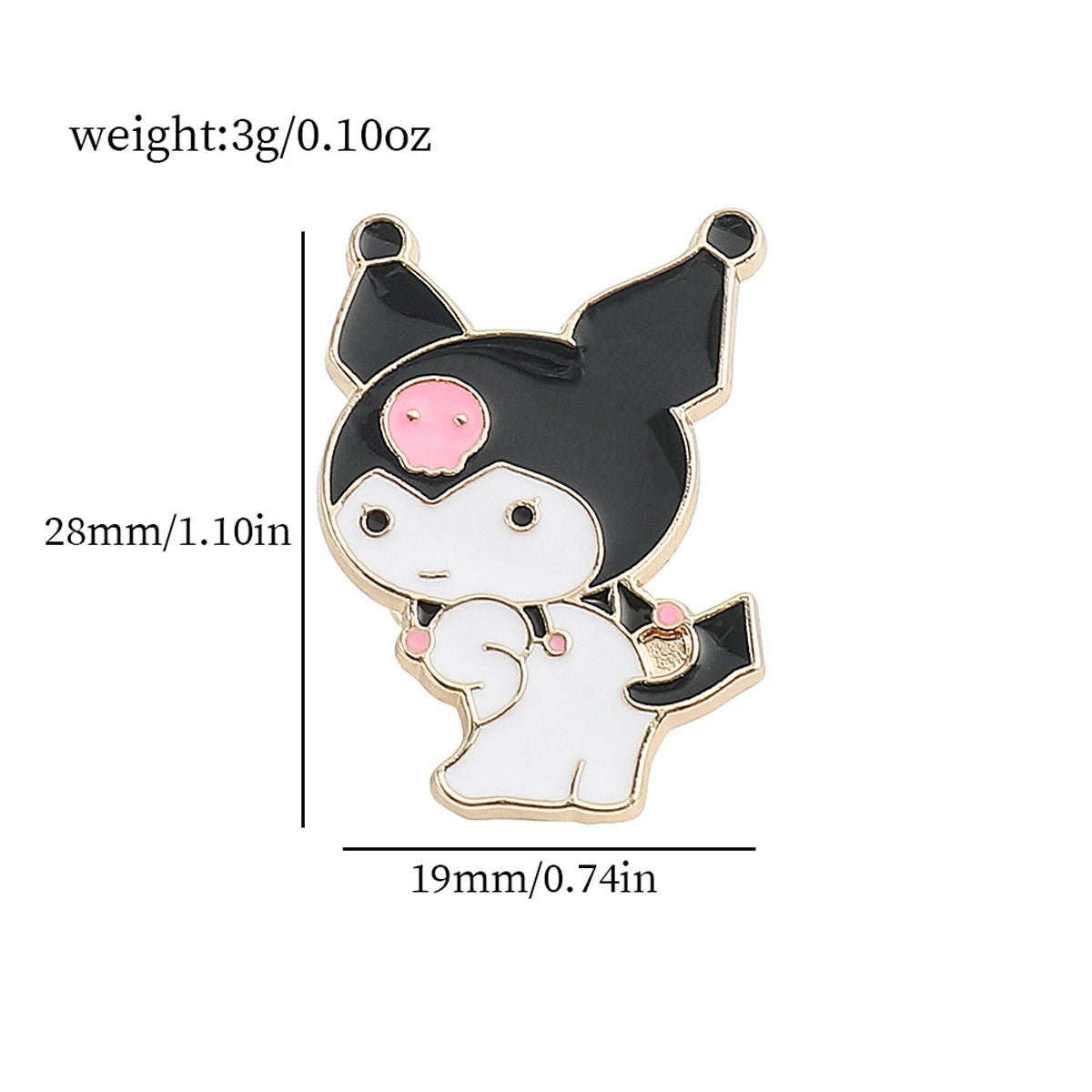 Sanrio Characters Enamel Pins - Hello Kitty, My Melody, Cinnamoroll, Kuromi