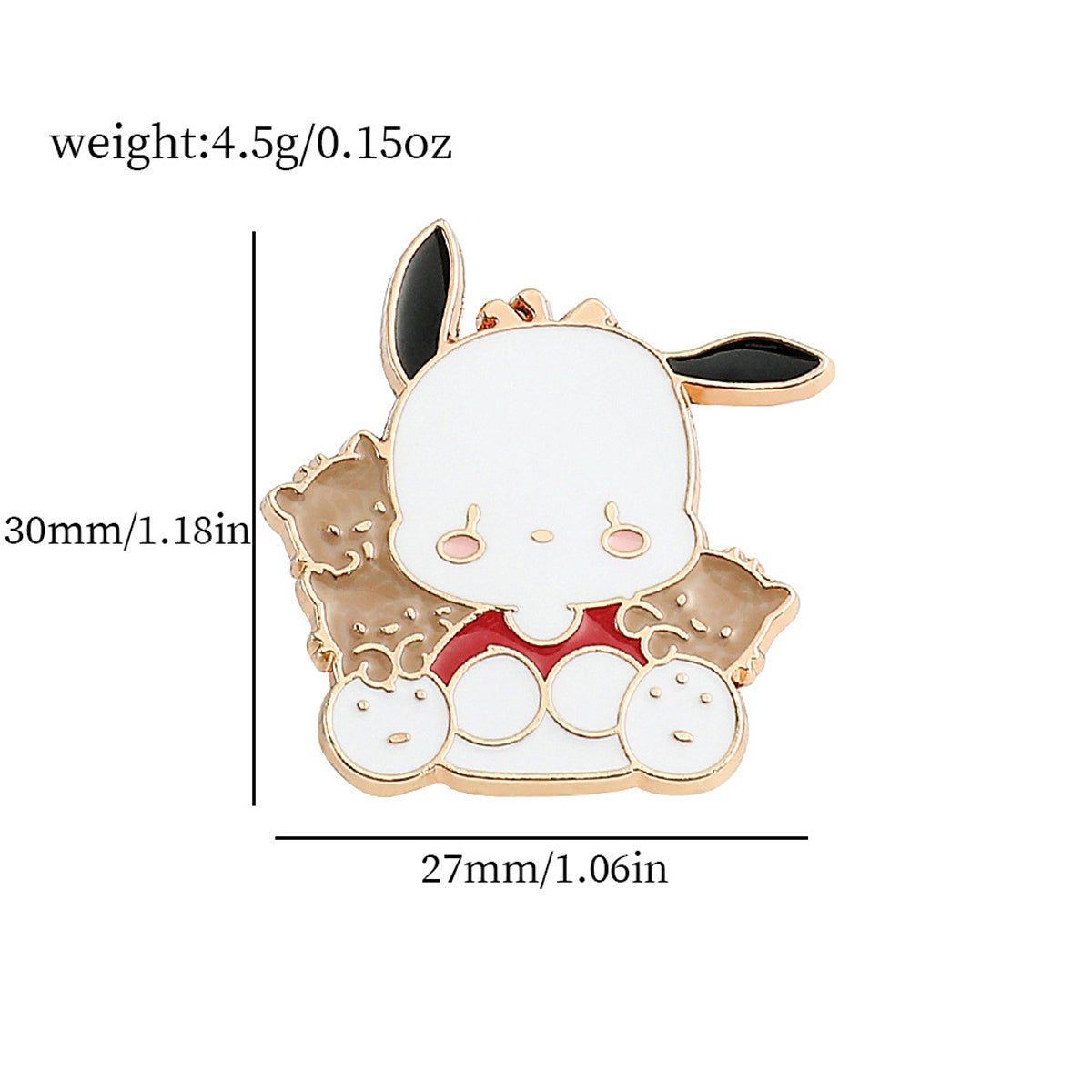 Sanrio Characters Enamel Pins - Hello Kitty, My Melody, Cinnamoroll, Kuromi