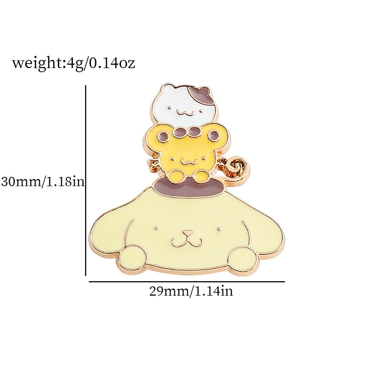 Sanrio Characters Enamel Pins - Hello Kitty, My Melody, Cinnamoroll, Kuromi