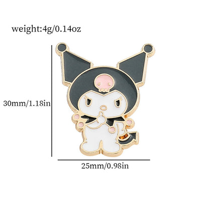 Sanrio Characters Enamel Pins - Hello Kitty, My Melody, Cinnamoroll, Kuromi