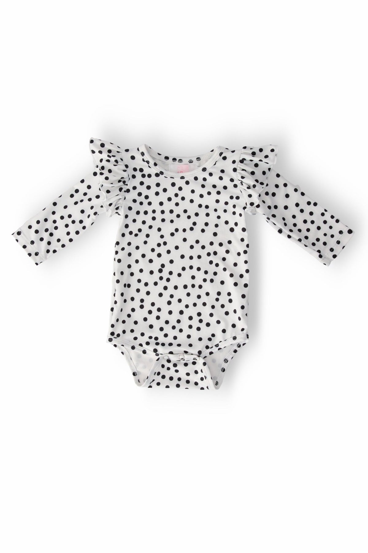 Scattered Dot L/S Flutter Bodysuit
