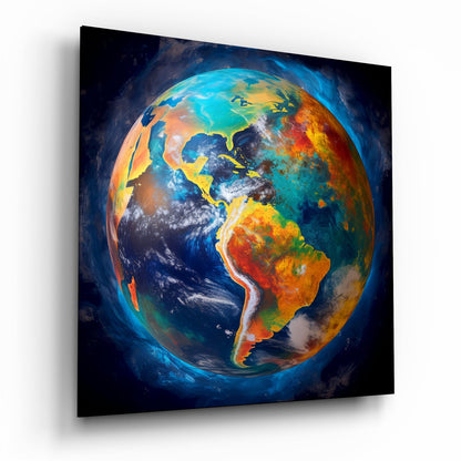 Earth Glass Wall Art|| Designer's Collection