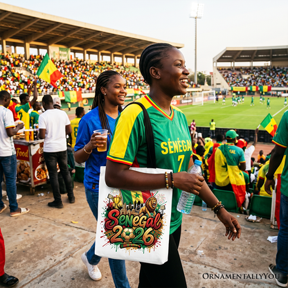 Senegal 2026 Soccer Cup Global Championship Tote Bag, Fans Football Gift Shopper