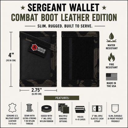 Sergeant Wallet - Combat Boot Leather Edition