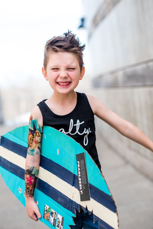 Shark Attack Full Sleeve Tattoo - Temporary Kids Tattoo Sleeve