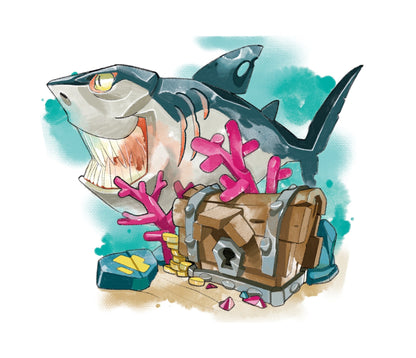 Shark Attack Full Sleeve Tattoo - Temporary Kids Tattoo Sleeve