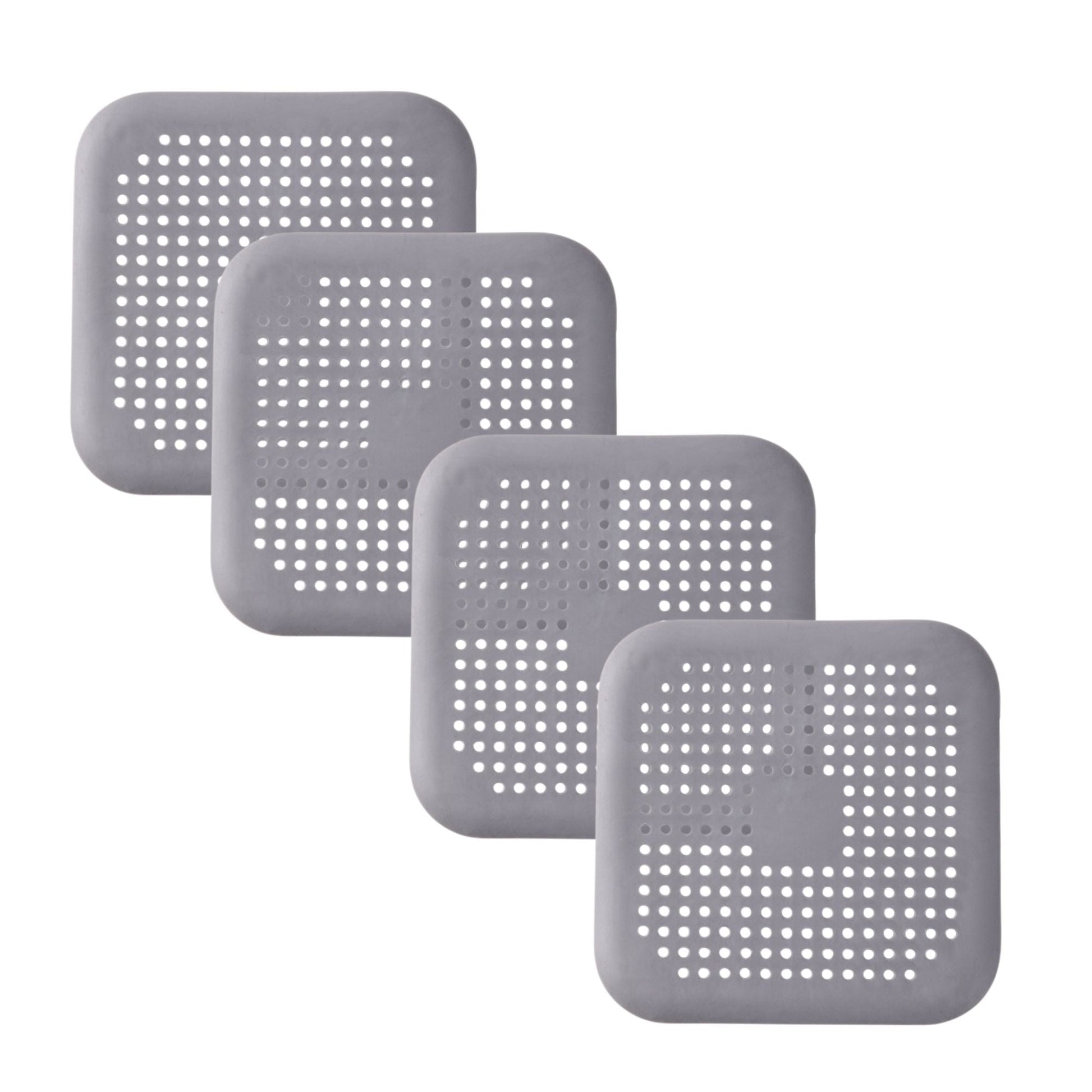 Silicone Drain Hair Catcher – Square Sink Strainer with Suction