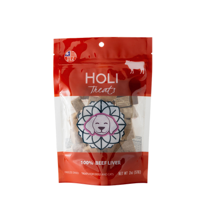 Beef Liver Dog Treats - Freeze-Dried - Single Ingredient