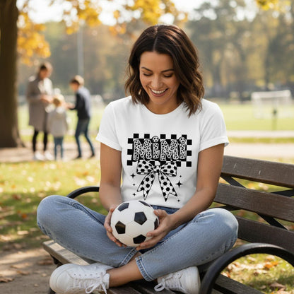 Soccer Mimi T-Shirt 100% Cotton Grandmother Mothers Day Gift