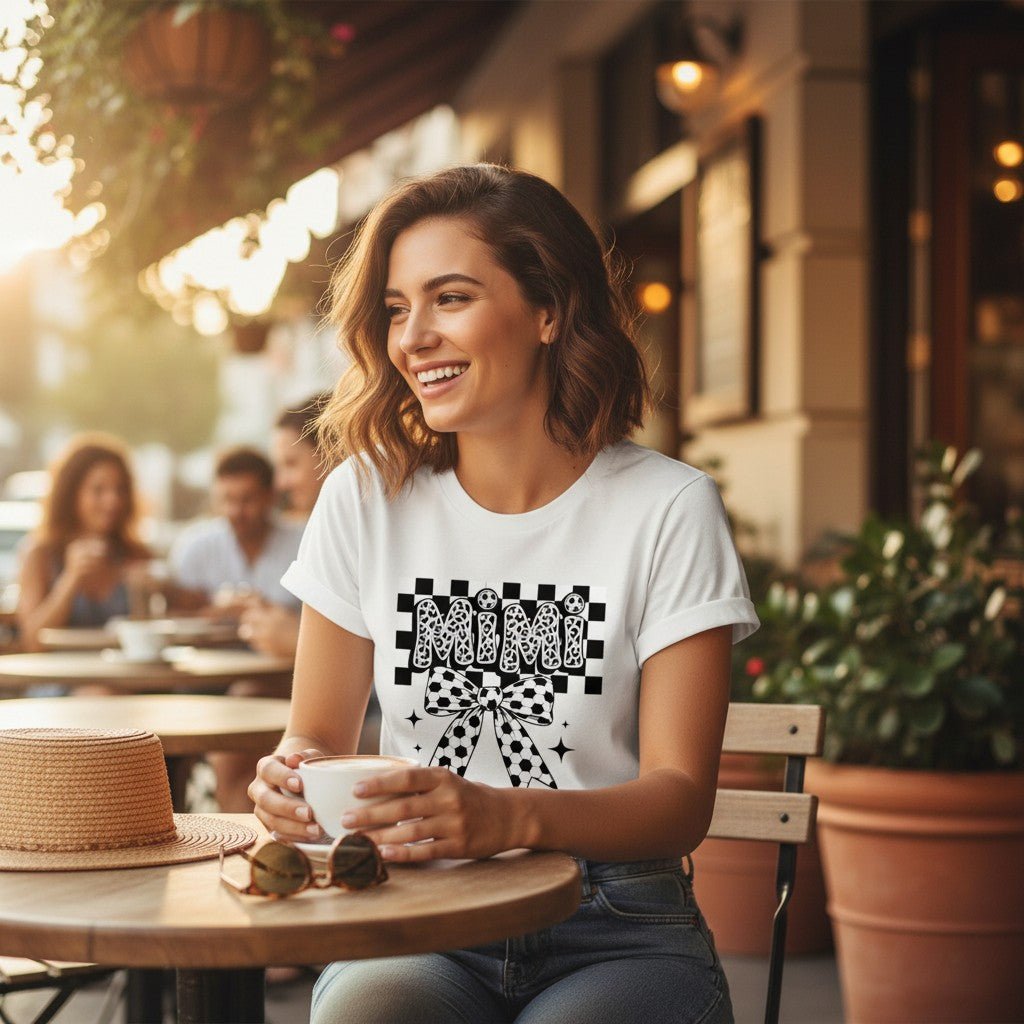 Soccer Mimi T-Shirt 100% Cotton Grandmother Mothers Day Gift