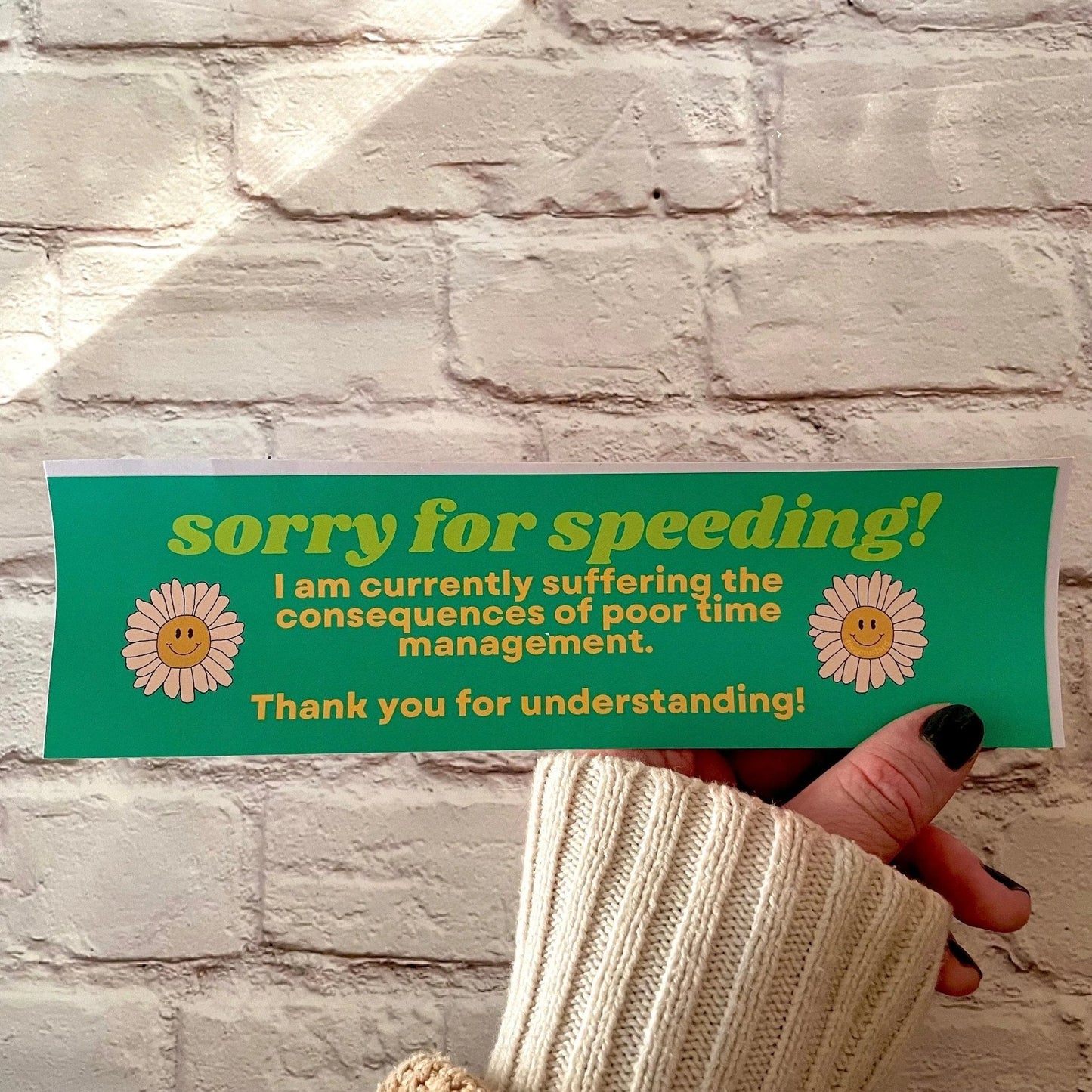 Sorry for Speeding! I'm Currently Suffering the Consequences of Poor Time Management