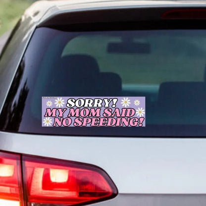 Sorry! My Mom Said No Speeding!