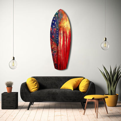 4th of July Glass Wall Art