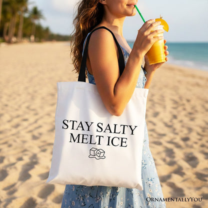 Stay Salty Melt Ice Canvas Tote Bag