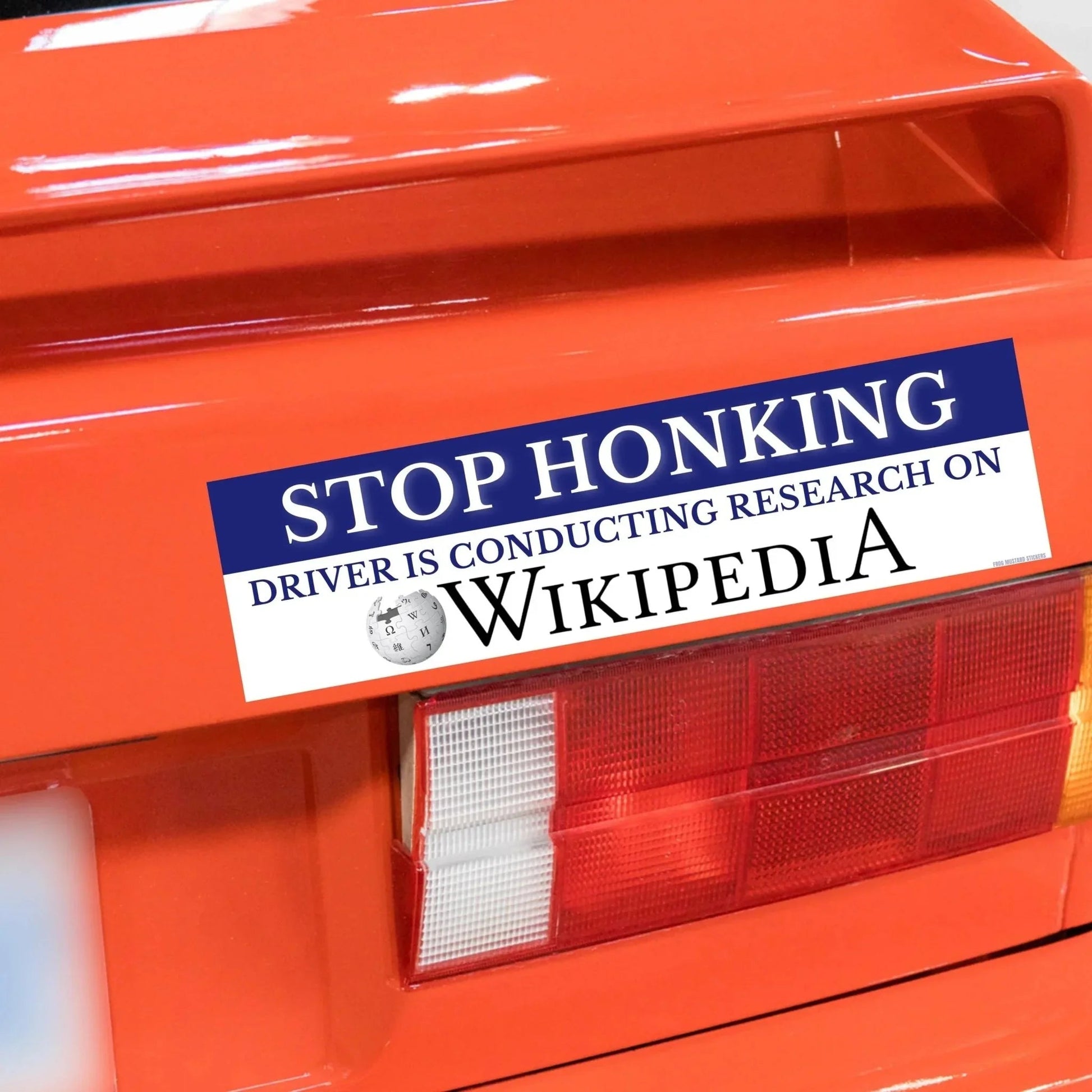 Stop Honking! Driver is Conducting Research on Wikipedia