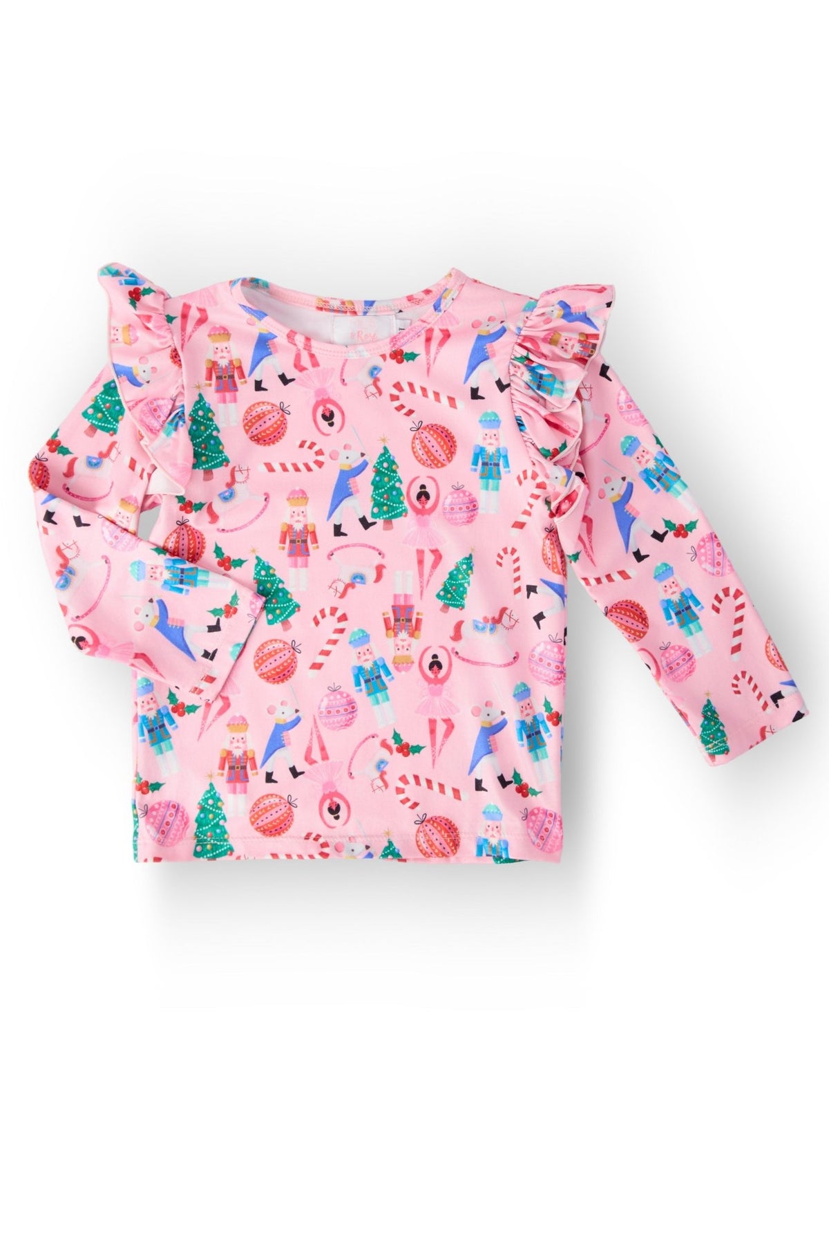 Sugarplum Fairy L/S Ruffle Tee