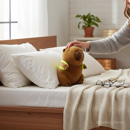 Cuddly Capybara Stuffed Animal with Playful Turtle Backpack