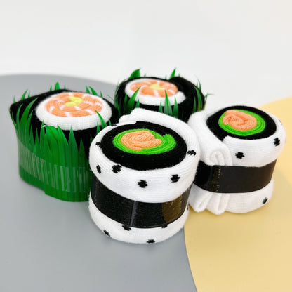 Sushi Socks 3 Pairs Holidays Funny Socks for Men Women with Gift Box