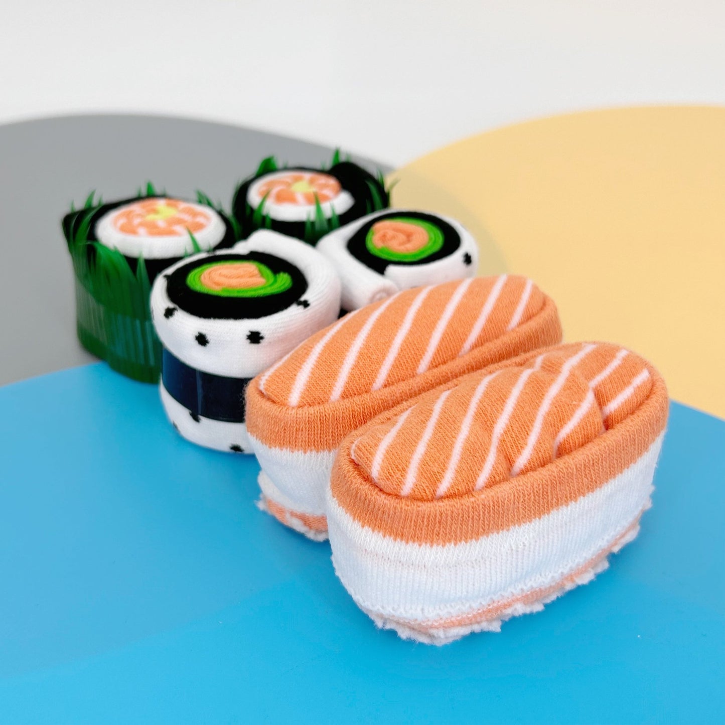 Sushi Socks 3 Pairs Holidays Funny Socks for Men Women with Gift Box