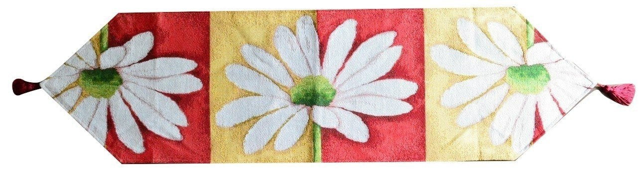 Tache Loves Me Not Daisy Tapestry Table Runner (9046)