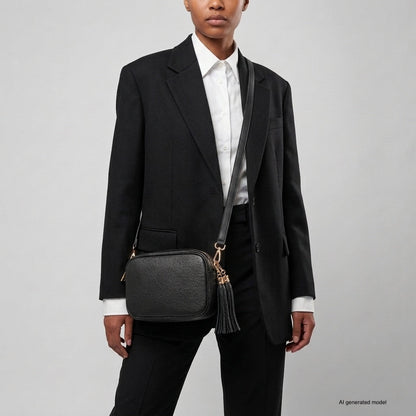 Italian Full-Grain Leather Crossbody Bag | Parma - Shaketea