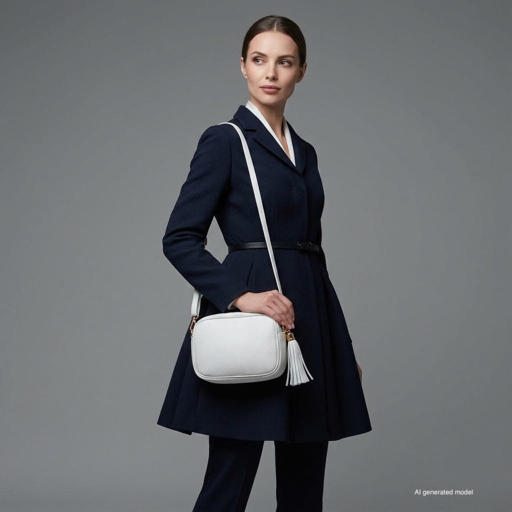 Italian Full-Grain Leather Crossbody Bag | Parma - Shaketea