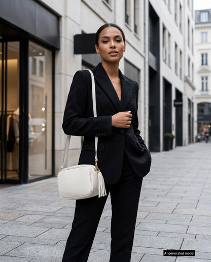 Italian Full-Grain Leather Crossbody Bag | Parma - Shaketea