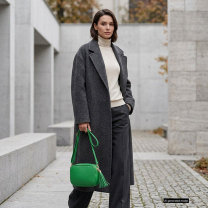 Italian Full-Grain Leather Crossbody Bag | Parma - Shaketea