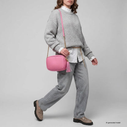 Italian Full-Grain Leather Crossbody Bag | Parma - Shaketea