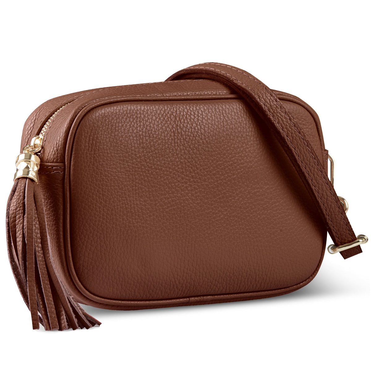 Italian Full-Grain Leather Crossbody Bag | Parma - Shaketea