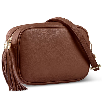 Italian Full-Grain Leather Crossbody Bag | Parma - Shaketea