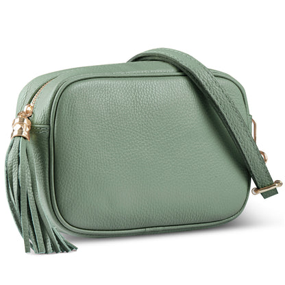 Italian Full-Grain Leather Crossbody Bag | Parma - Shaketea