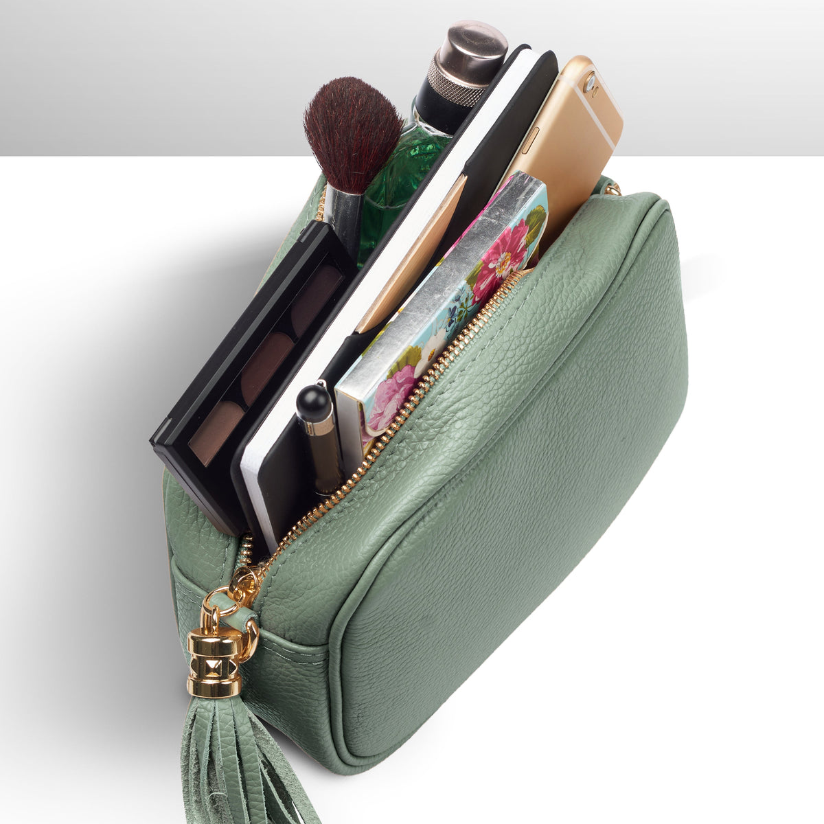 Italian Full-Grain Leather Crossbody Bag | Parma - Shaketea