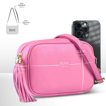 Italian Full-Grain Leather Crossbody Bag | Parma - Shaketea