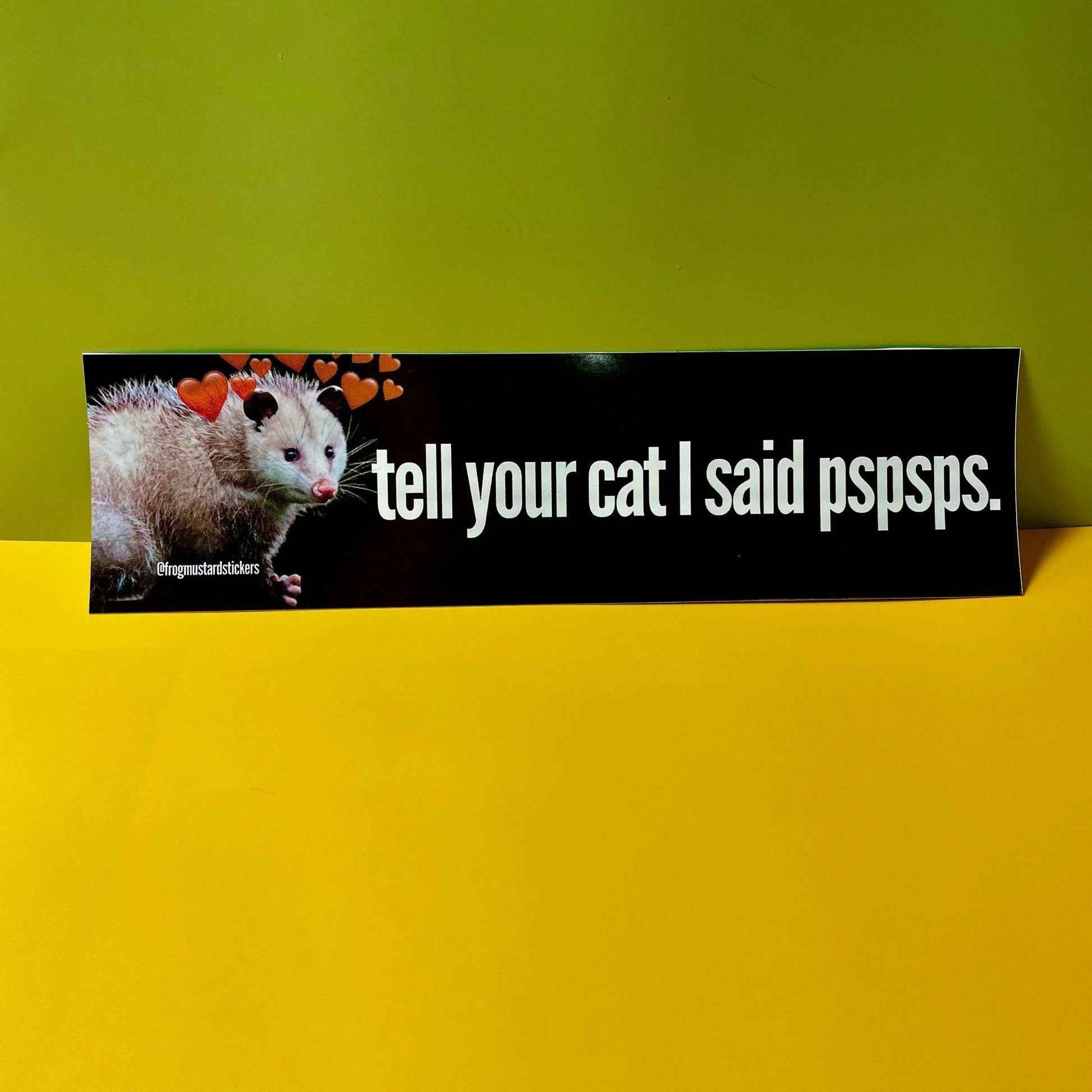 Tell Your Cat I said Pspsps (Possum)