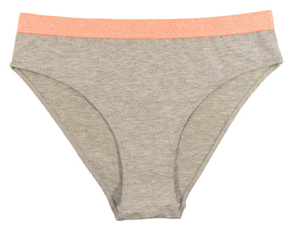 High Waist Cotton Cheeky with Shimmer Elastic