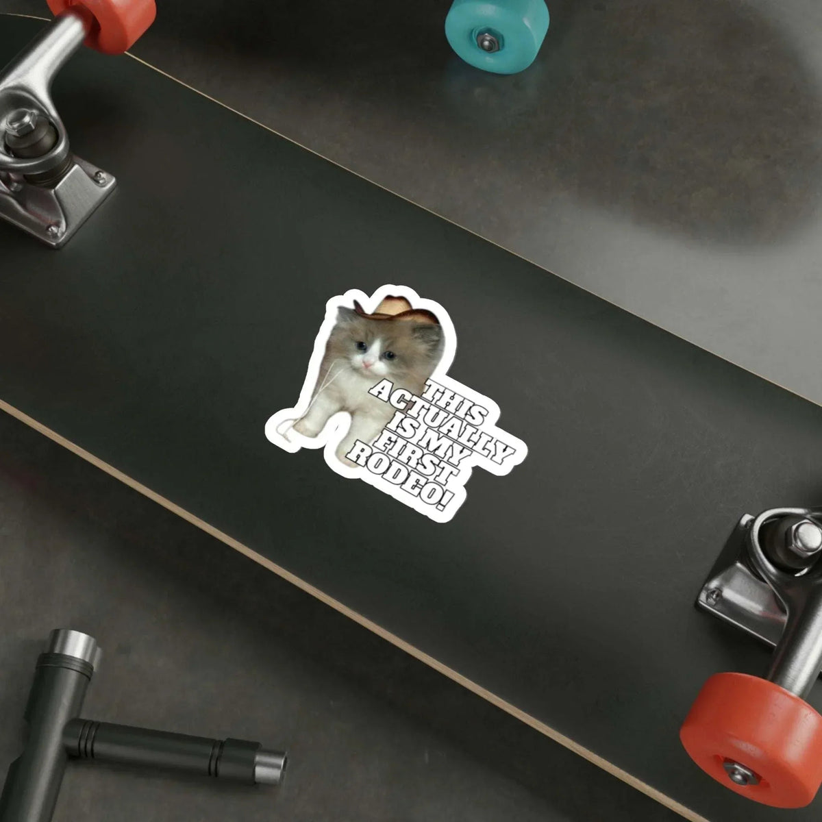This Actually Is My First Rodeo | Cowboy Cat Die-Cut