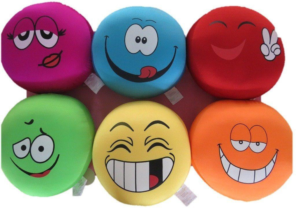 Tache Squishy Emoji Microbead Throw Pillow