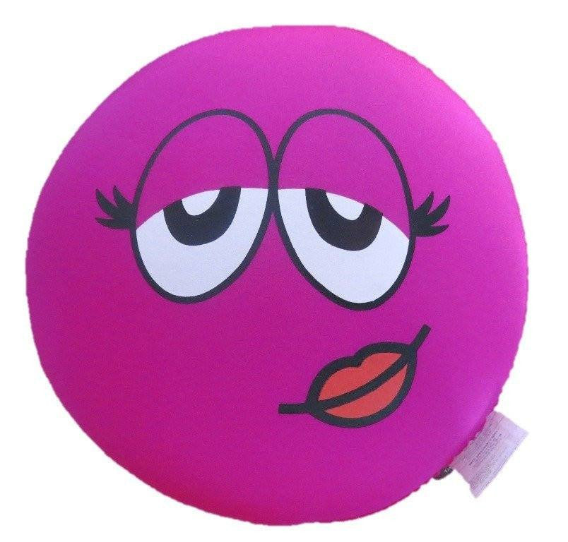 Tache Squishy Emoji Microbead Throw Pillow