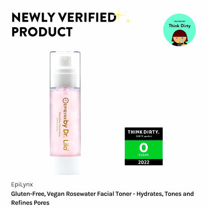 Rosewater Toner for Sensitive, Mature Skin – Hydrates & Refines Pores, Alcohol-Free