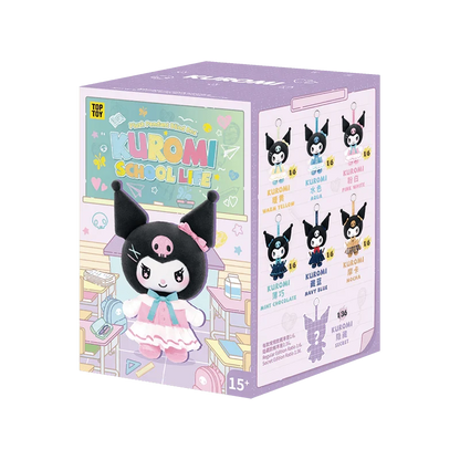 Top Toy Kuromi School Life Series Vinyl Plush Keychain Blind Box Pendant