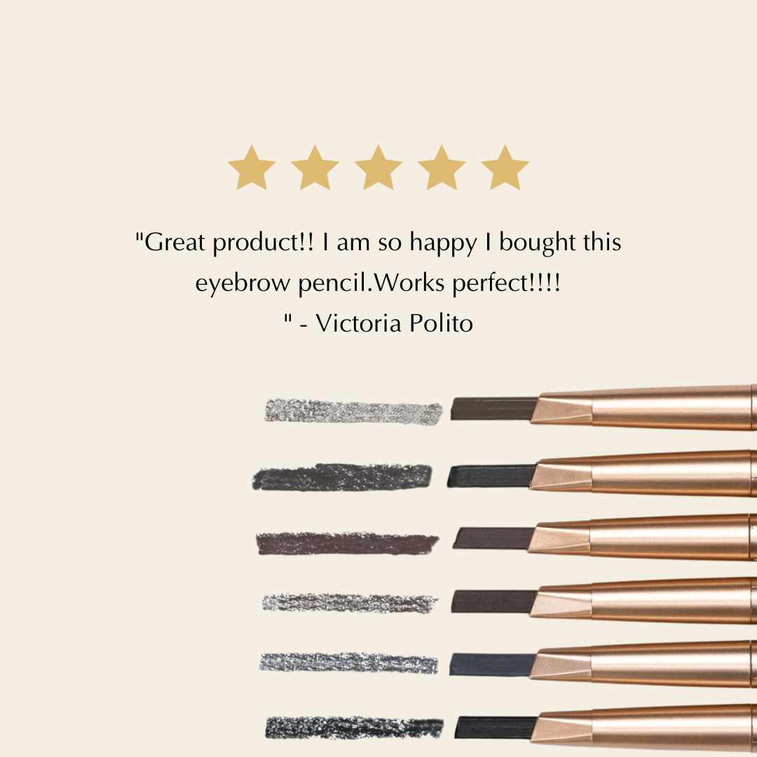Eyebrow Pencil for Thinning, Sparse Brows – Blendable & Buildable, PPD-Free & Hypoallergenic