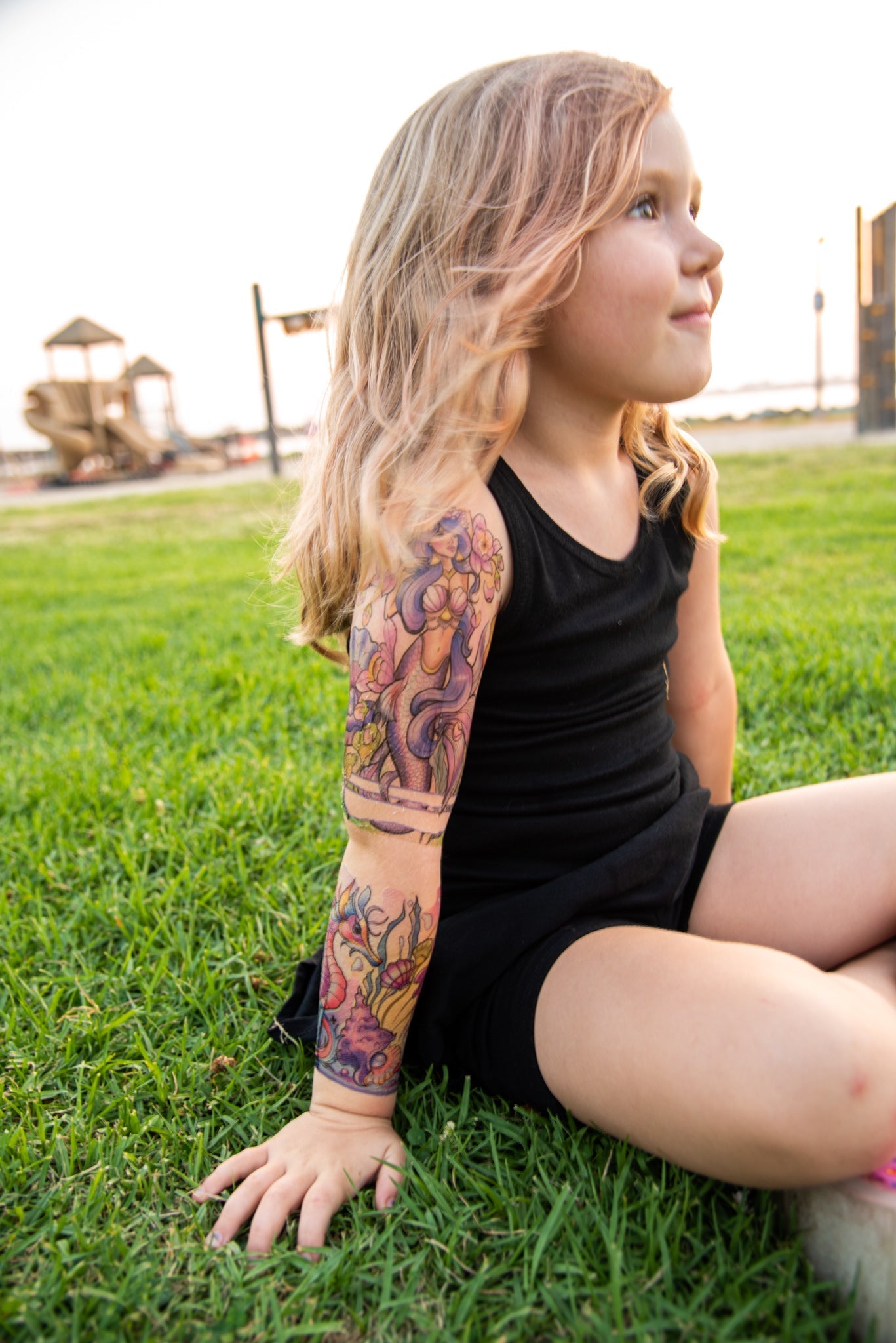 Under the Sea Full Sleeve Tattoo - Temporary Kids Tattoo Sleeve